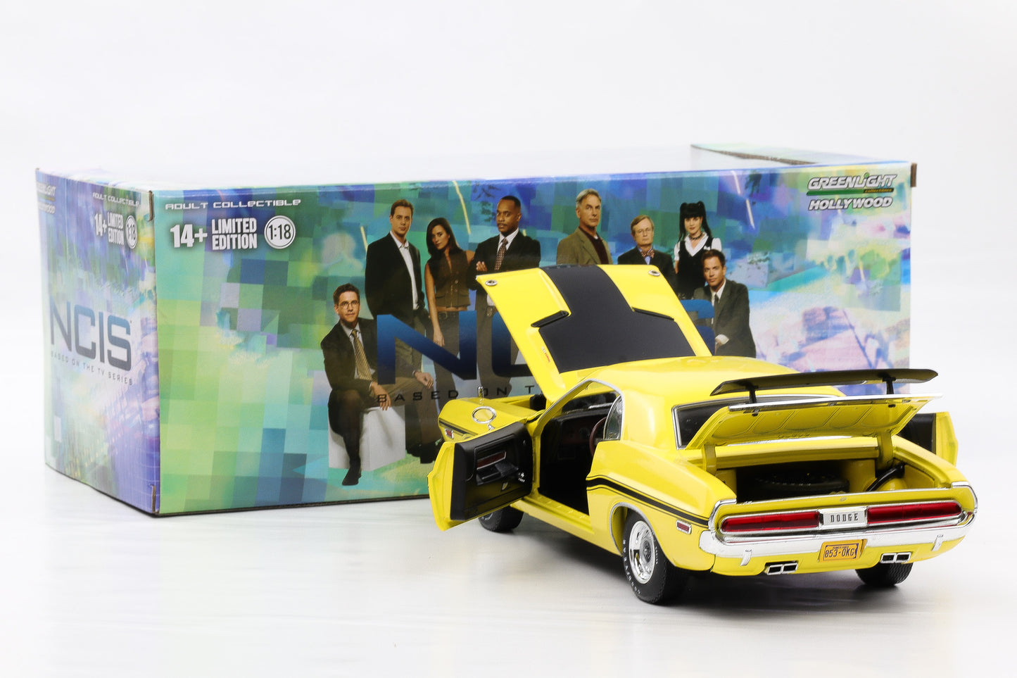 1:18 Greenlight Dodge Challenger R/T 1970 NCIS Movie Hollywood diecast