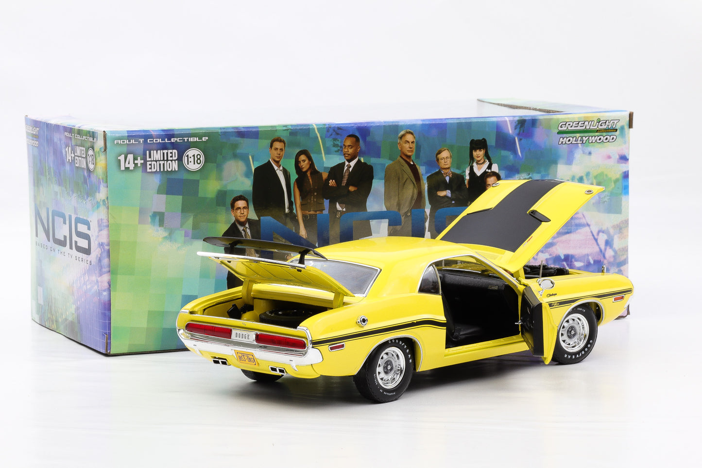 1:18 Greenlight Dodge Challenger R/T 1970 NCIS Movie Hollywood diecast