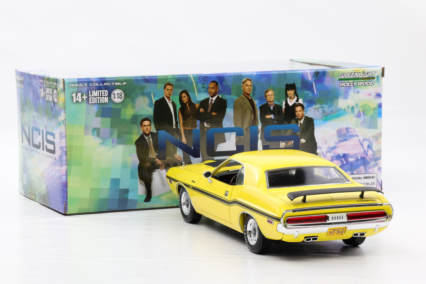 1:18 Greenlight Dodge Challenger R/T 1970 NCIS Movie Hollywood diecast