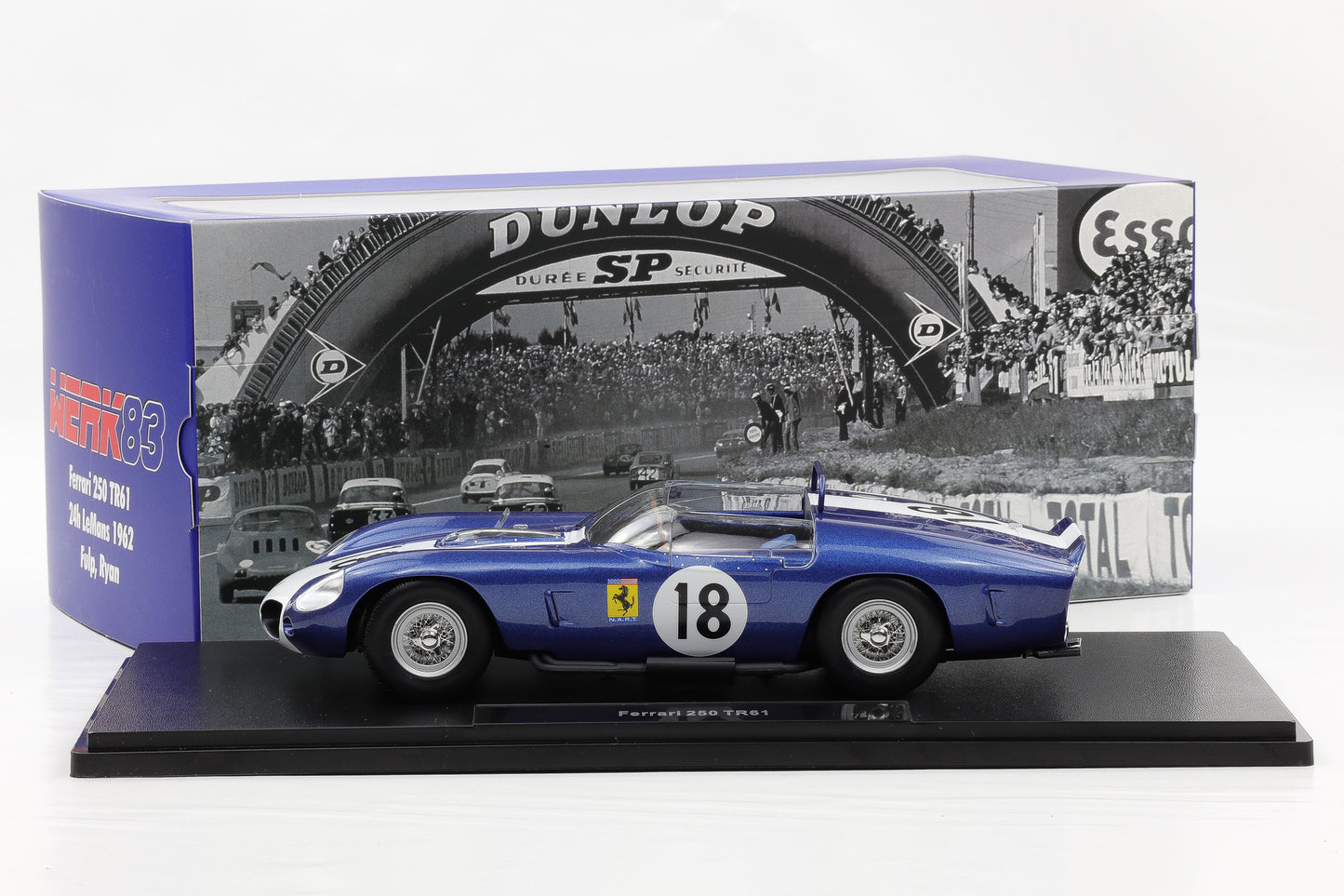 1:18 Werk83 Ferrari 250 TR61 #18 24H LeMans 1962 John Fulp Peter Ryan