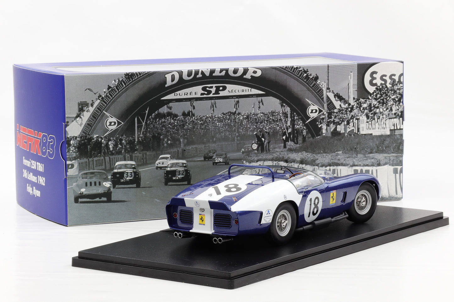 1:18 Werk83 Ferrari 250 TR61 #18 24H LeMans 1962 John Fulp Peter Ryan