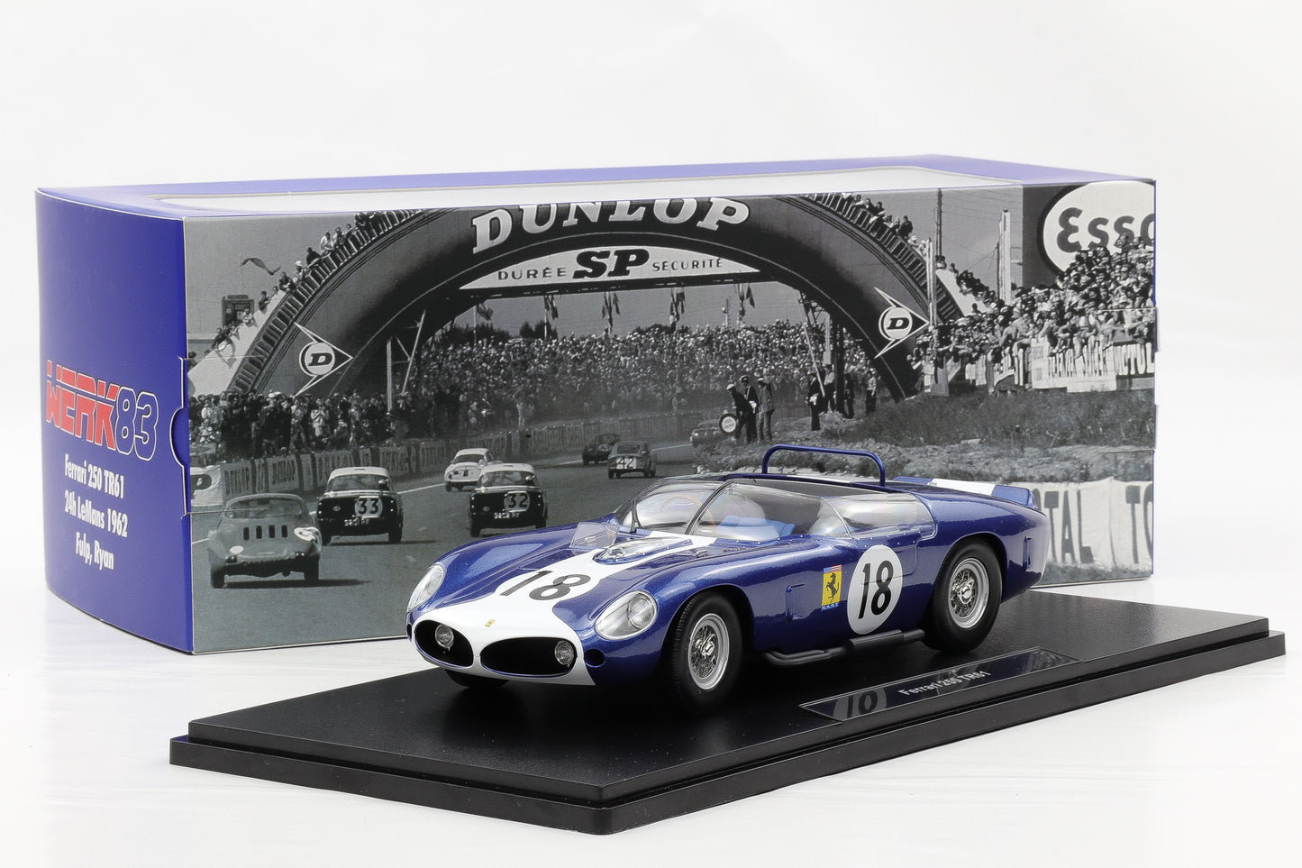 1:18 Werk83 Ferrari 250 TR61 #18 24H LeMans 1962 John Fulp Peter Ryan
