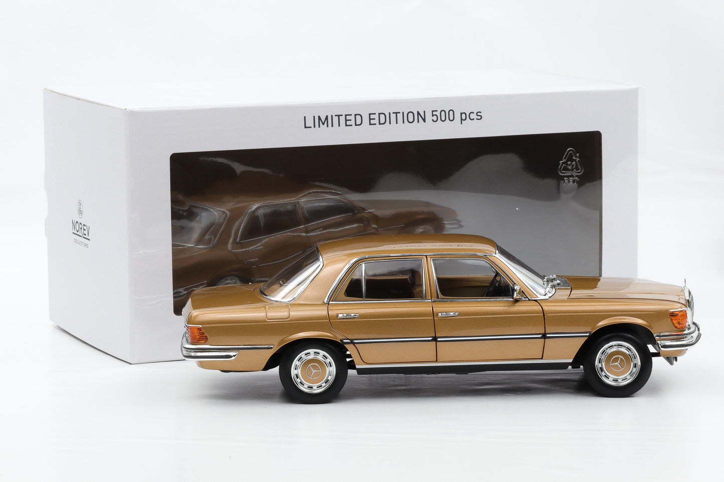 1:18 Norev Mercedes-Benz 350 SE W116 1973 gold metallic limited 183970