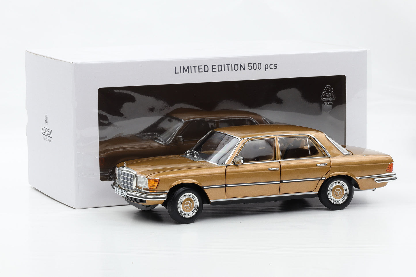 1:18 Norev Mercedes-Benz 350 SE W116 1973 gold metallic limited 183970