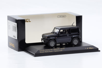 1:43 Carnel by Kyosho Suzuki Jimny XC JB74W 2018 Bluish Black Pearl