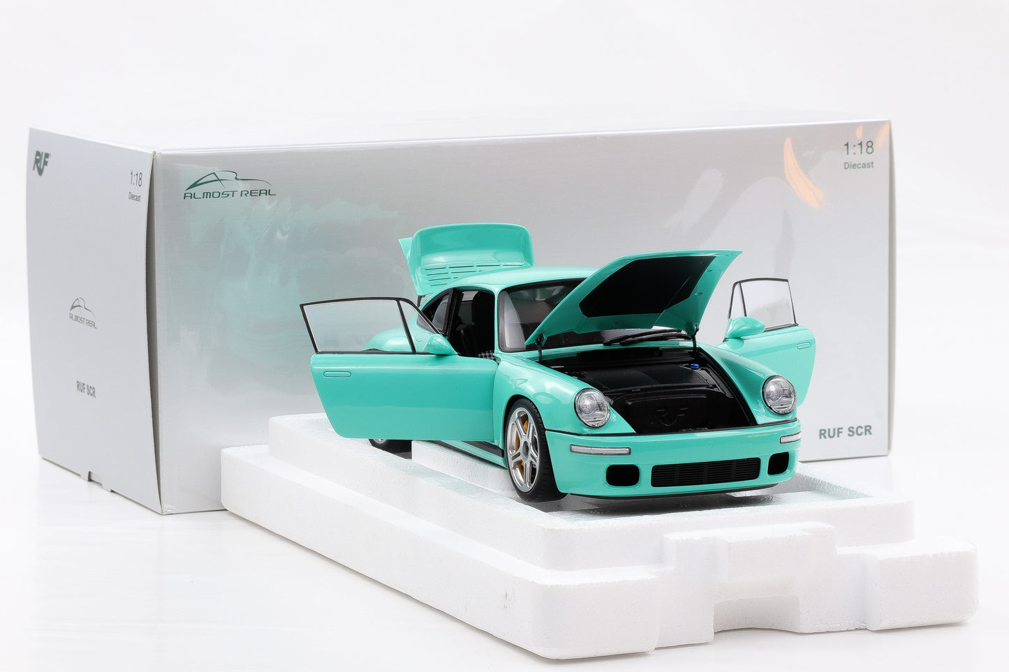 1:18 Almost Real Porsche 911 964 RUF SCR Coupe Mint Green ALM880206 OVP