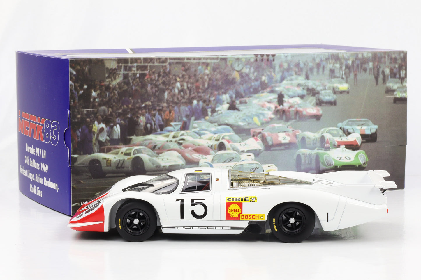 1:18 Porsche 917 LH #15 24h LeMans 1969 Linge Redman Lins WERK83 diecast