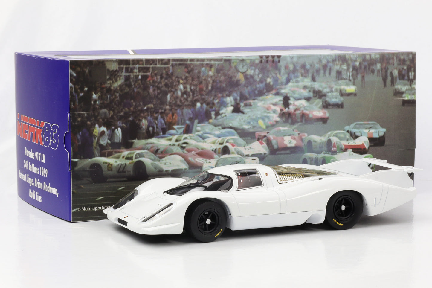 1:18 Porsche 917 LH 24h LeMans 1969 plain body white WERK83 diecast