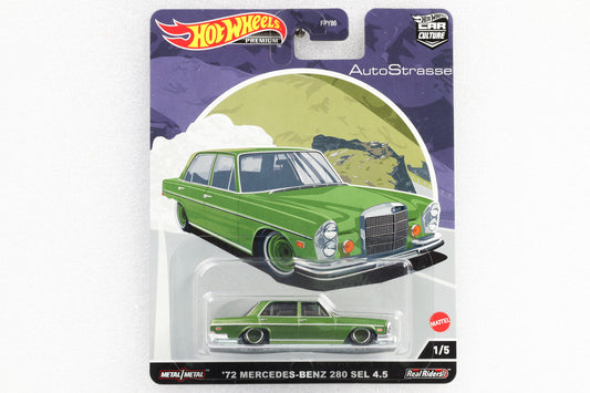 1:64 Hot Wheels Premium  '72 Mercedes-Benz 280 SEL 4.5  Car Culture AutoStrasse