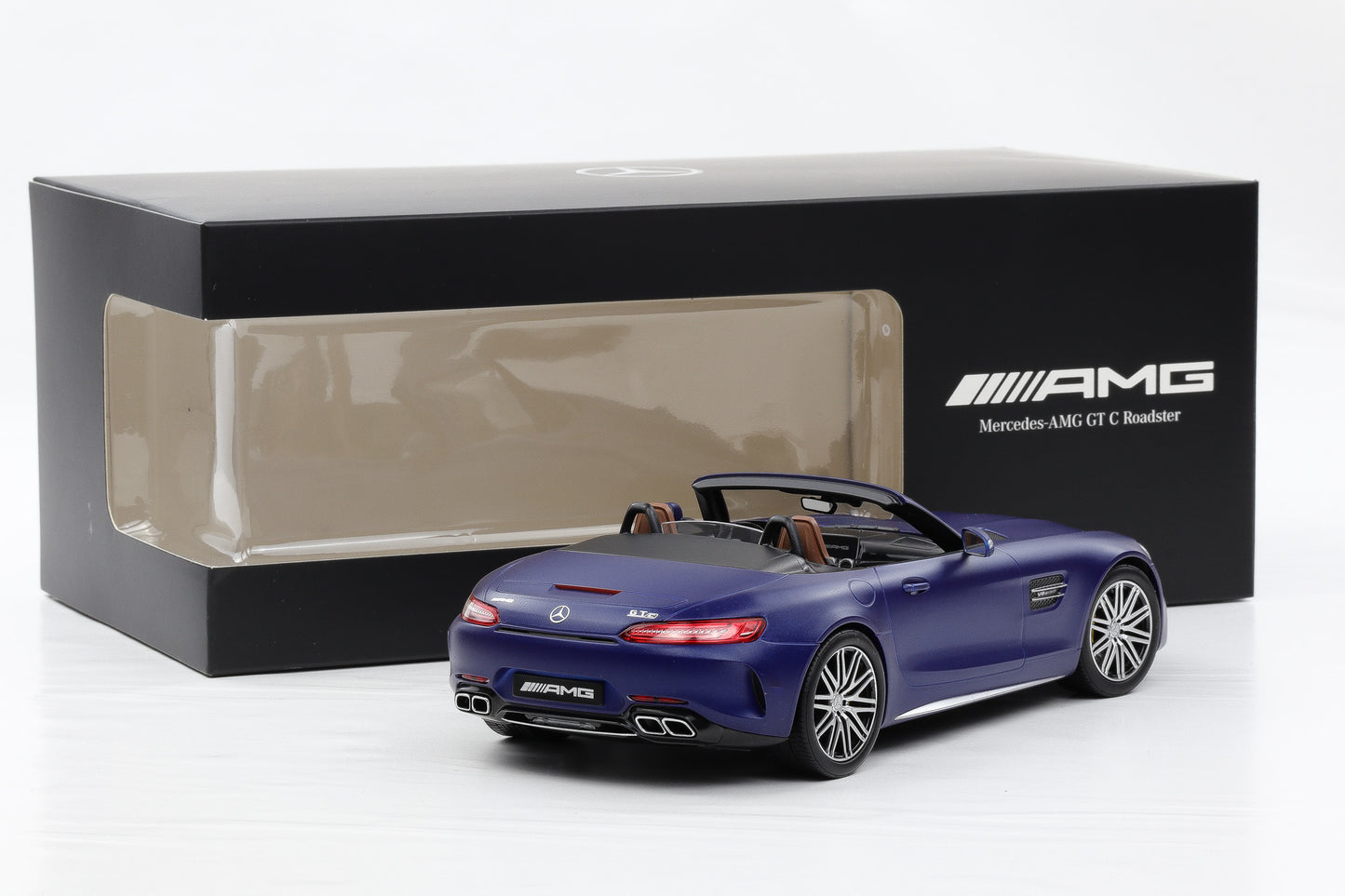 1:18 Norev Mercedes-Benz AMG GT C Roadster R190 brilliantblau magno 2017 Dealer
