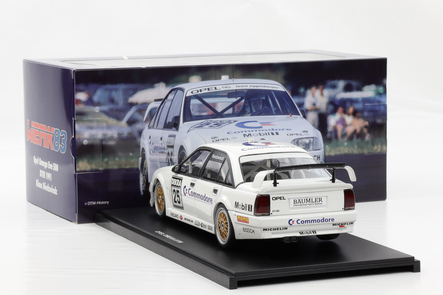 1:18 Werk83 Opel Omega EVO 500 Commodore #25 DTM 1991 Klaus Niedzwiedz