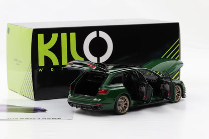 1:18 NZG Audi A4 RS4 Darwin Pro (B9) Avant 2020 green metallic KIJO WORKS