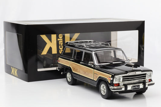 1:18 Jeep Grand Wagoneer Baujahr 1989 schwarz Holzoptik KK Scale diecast