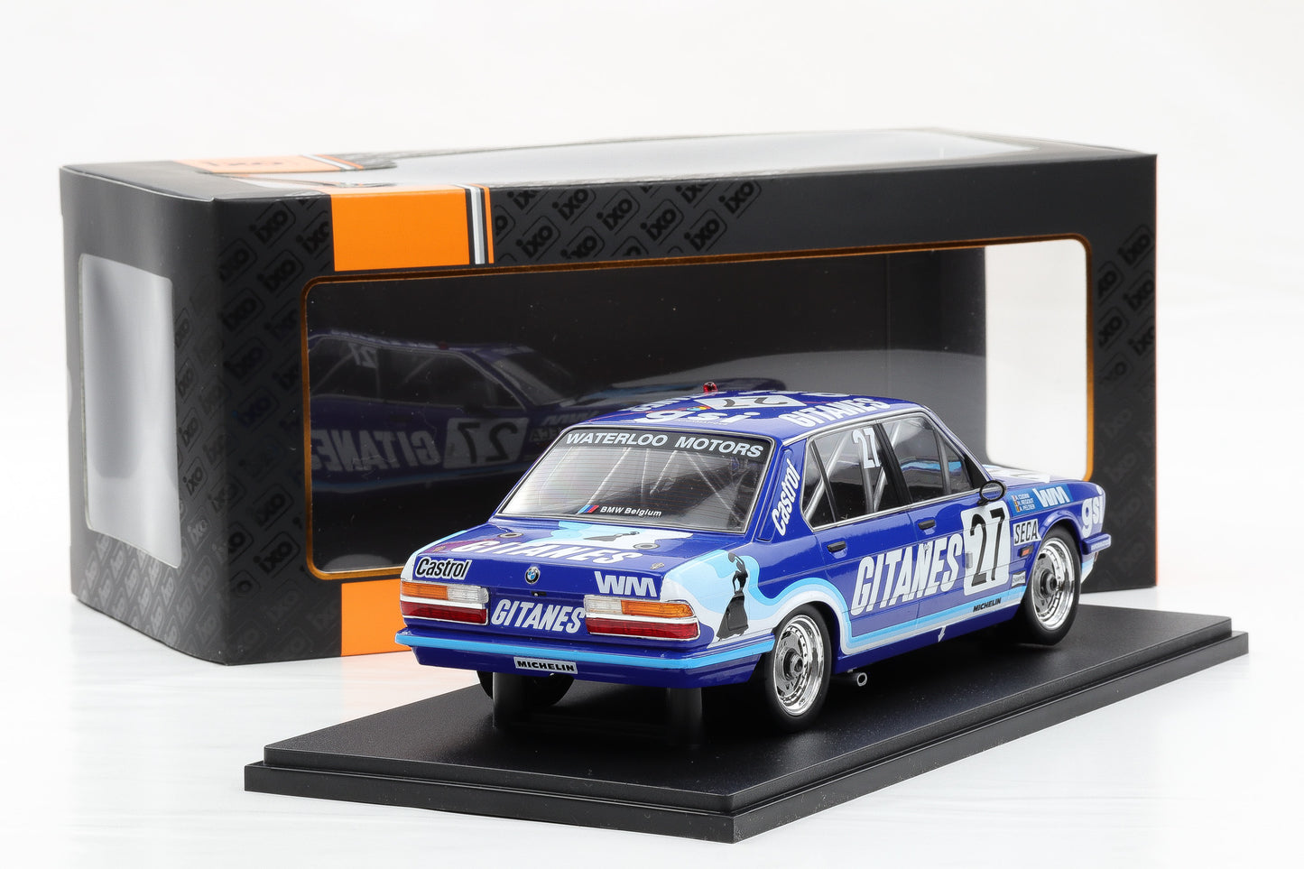 1:18 IXO BMW 528i E28 #27 Gitanes 24h Spa 1982 18RMC183B