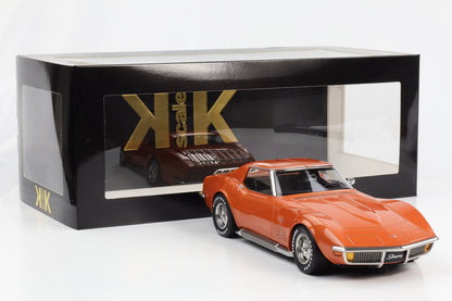 1:18 雪佛兰 Corvette C3 Stingray Targa 1972 橙色金属 KK 比例