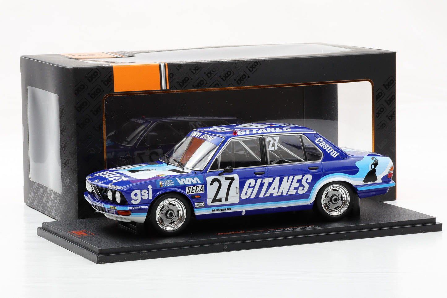 1:18 IXO BMW 528i E28 #27 Gitanes 24h Spa 1982 18RMC183B