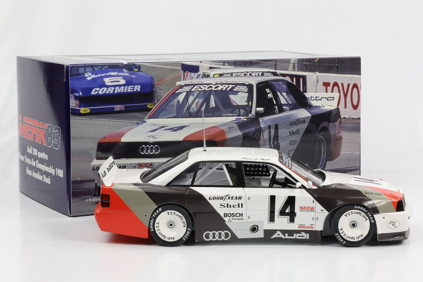 1:18 Audi 200 Quattro#14 Cleveland Trans-Am 1988 Sieger Stuck Werk83