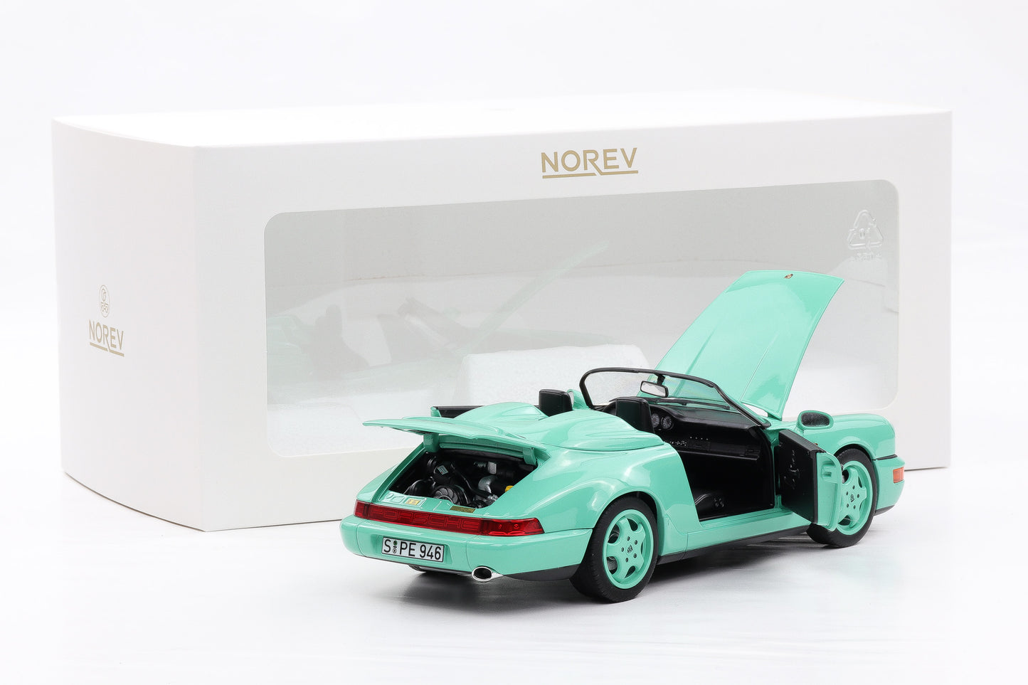 1:18 Norev Porsche 911 964 Speedster mint green 187131 limited 200 pcs
