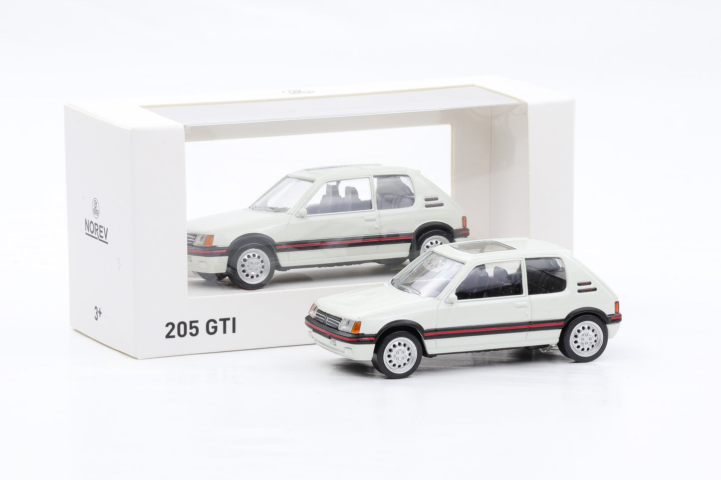 1:43 Norev Jet Car Peugeot 205 GTI weiss 1992 471738