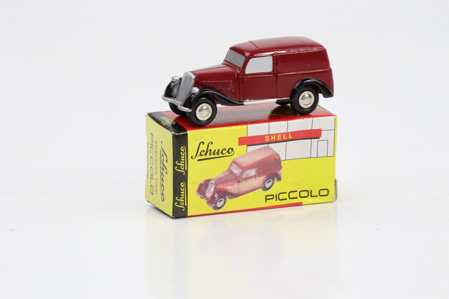 1:90 Mercedes-Benz 170V furgão vermelho Schuco Piccolo 01521