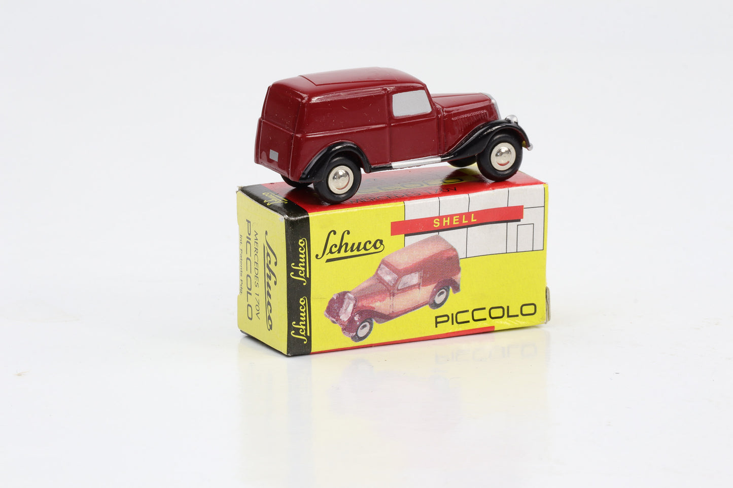 1:90 Mercedes-Benz 170V furgão vermelho Schuco Piccolo 01521