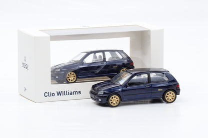 1:43 Jet Car Norev Renault Clio Williams 1993 dunkleblau goldene Felgen