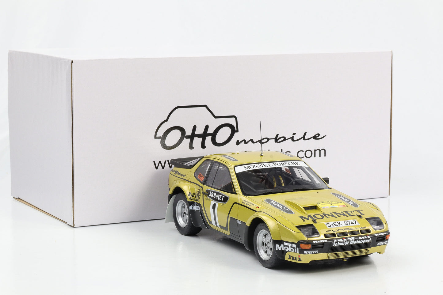 1:18 Porsche 924 Carrera GT Gr.4 Röhrl ADAC Rallye Hessen 1981 OT442