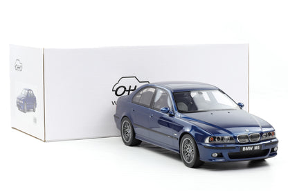 1:12 OTTO mobile G073 BMW M5 E39 Limousine Avus blue 1998 Resin