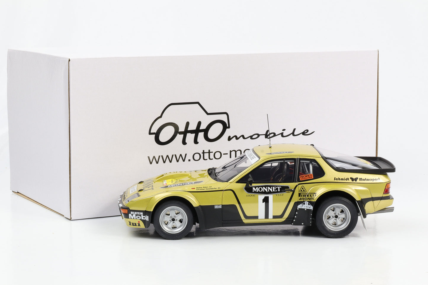 1:18 Porsche 924 Carrera GT Gr.4 Röhrl ADAC Rallye Hessen 1981 OT442