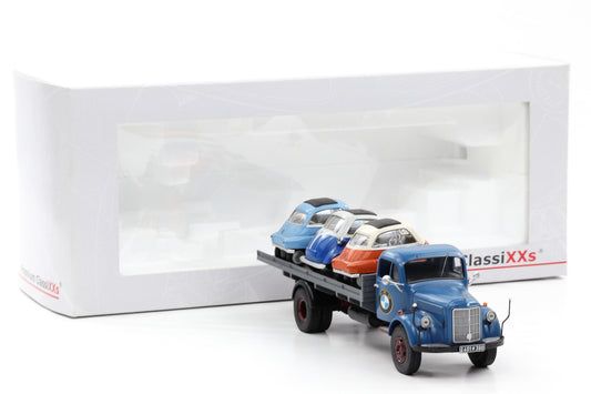 1:43 Premium Classixxs Mercedes-Benz L3500 LKW (3x) Isetta Auslieferung- Fehlteile