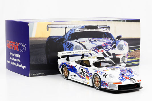 1:18 Werk83 Porsche 911 GT1 #26 Dalmas, Goodyear, Wendlinger 3rd 24h Le Mans 1996