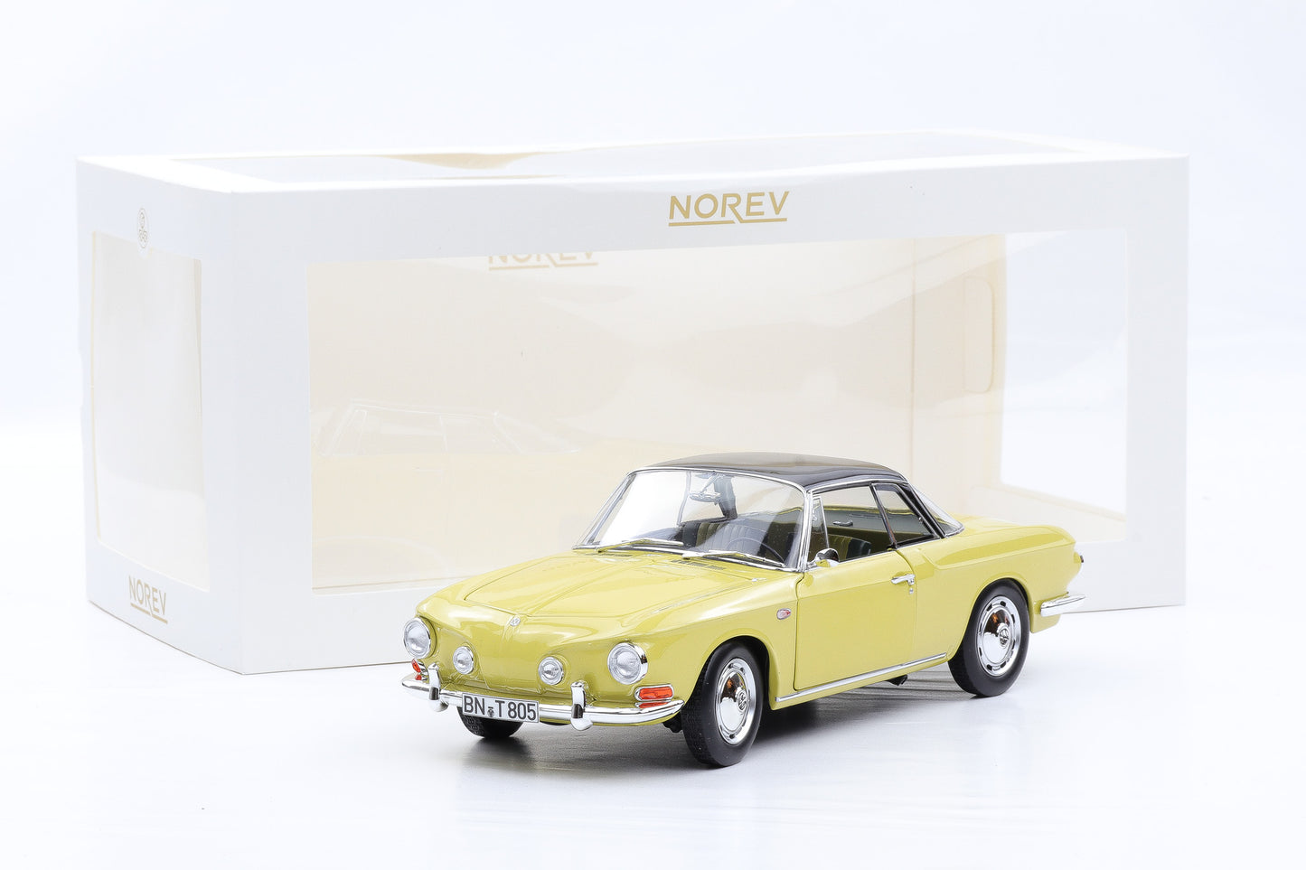 1:18 Norev VW Volkswagen Karmann Ghia 1500 Typ 34 1961 manila yellow limited