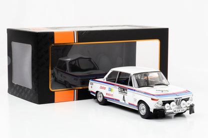 1:18 IXO BMW 2002 #4 Waldegard, Thorszelius RAC Rally 1973 weiß mit Streifen