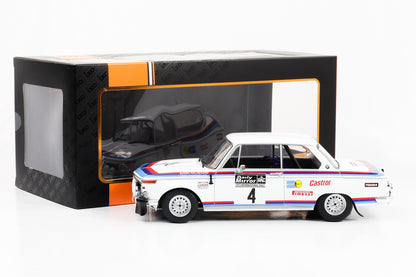 1:18 IXO BMW 2002 #4 Waldegard, Thorszelius RAC Rally 1973 weiß mit Streifen