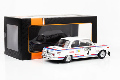 1:18 IXO BMW 2002 #4 Waldegard, Thorszelius RAC Rally 1973 weiß mit Streifen