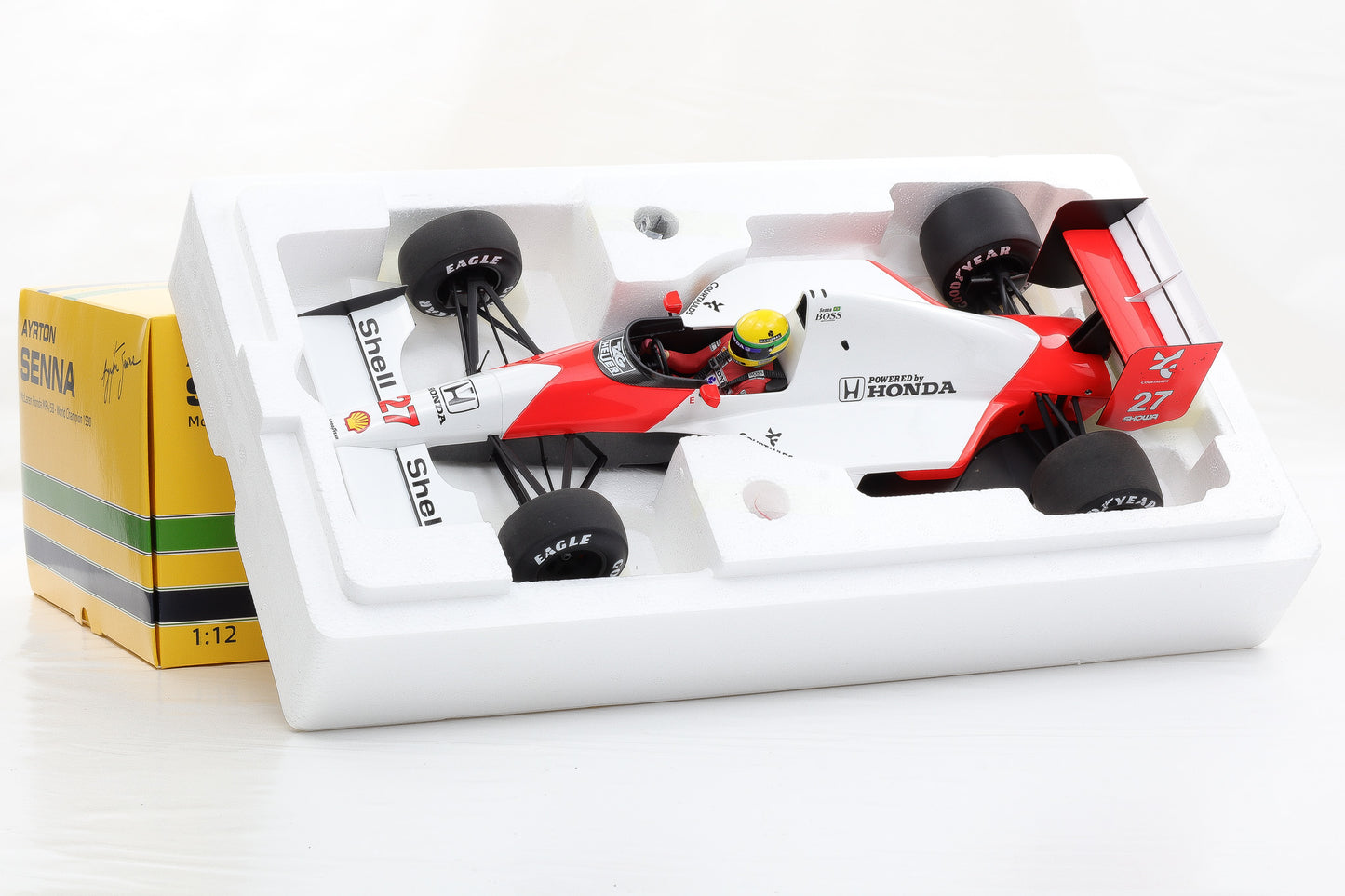 1:12 Minichamps McLaren Honda MP4/5B Ayrton Senna Weltmeister 1990