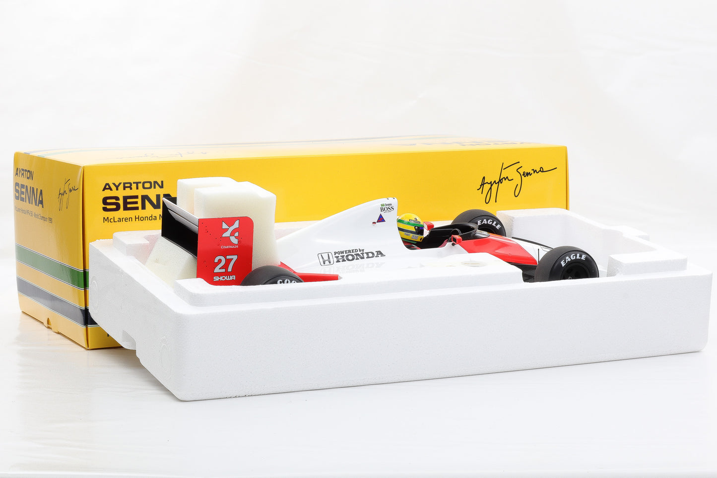 1:12 Minichamps McLaren Honda MP4/5B Ayrton Senna Weltmeister 1990