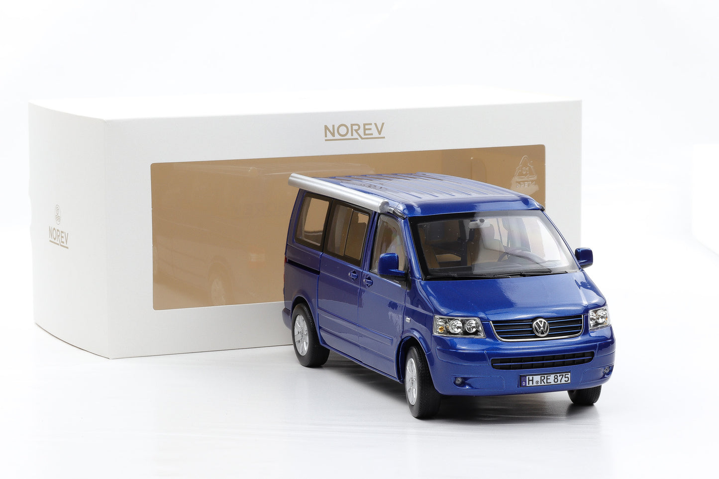 1:18 Norev VW T5 VW California Bus Camping Ravennablau metallic 2003 188607