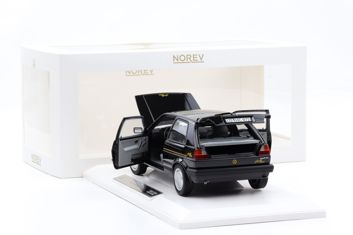 1:18 Norev VW Volkswagen Golf II 2 Plus Ultra Schweiz 1990 black limited 300 pcs.