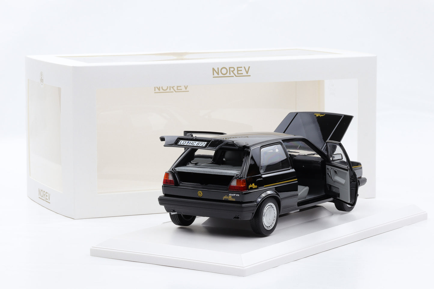 1:18 Norev VW Volkswagen Golf II 2 Plus Ultra Schweiz 1990 black limited 300 pcs.