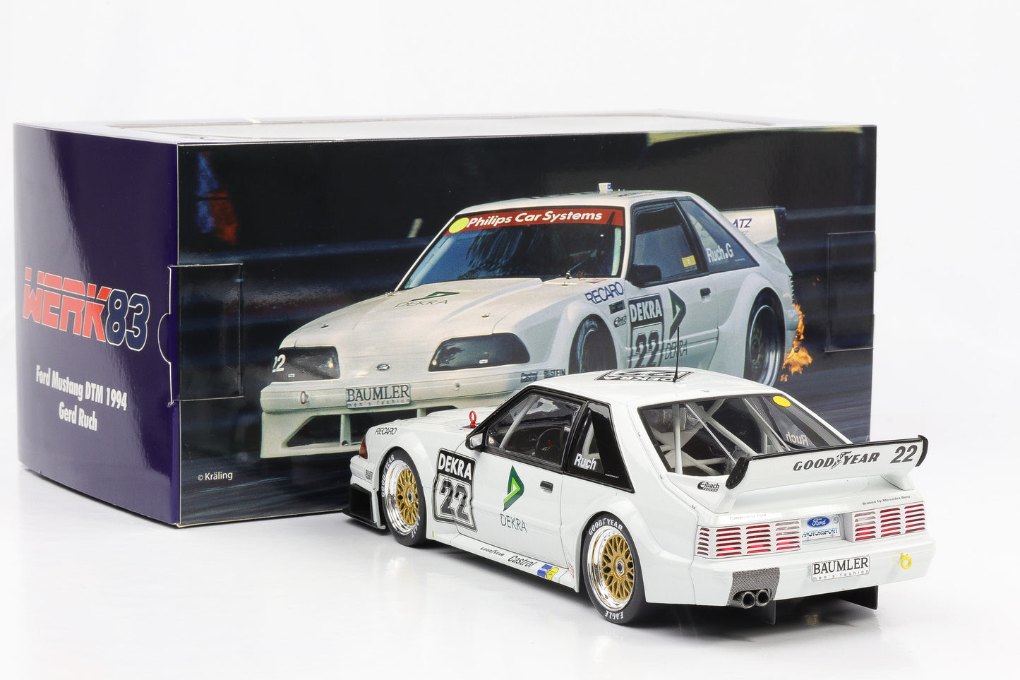 1:18 Ford Mustang 5.0 #22 Ruch Motorsport DTM 1994 Gerd Ruch Werk83 diecast