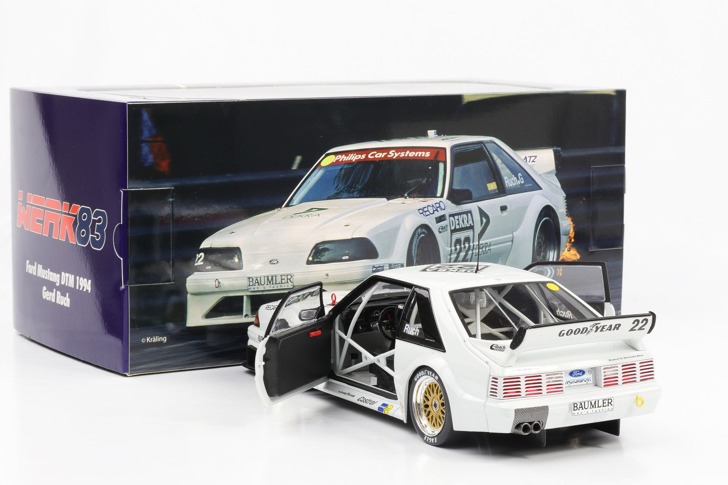 1:18 Ford Mustang 5.0 #22 Ruch Motorsport DTM 1994 Gerd Ruch Werk83 diecast