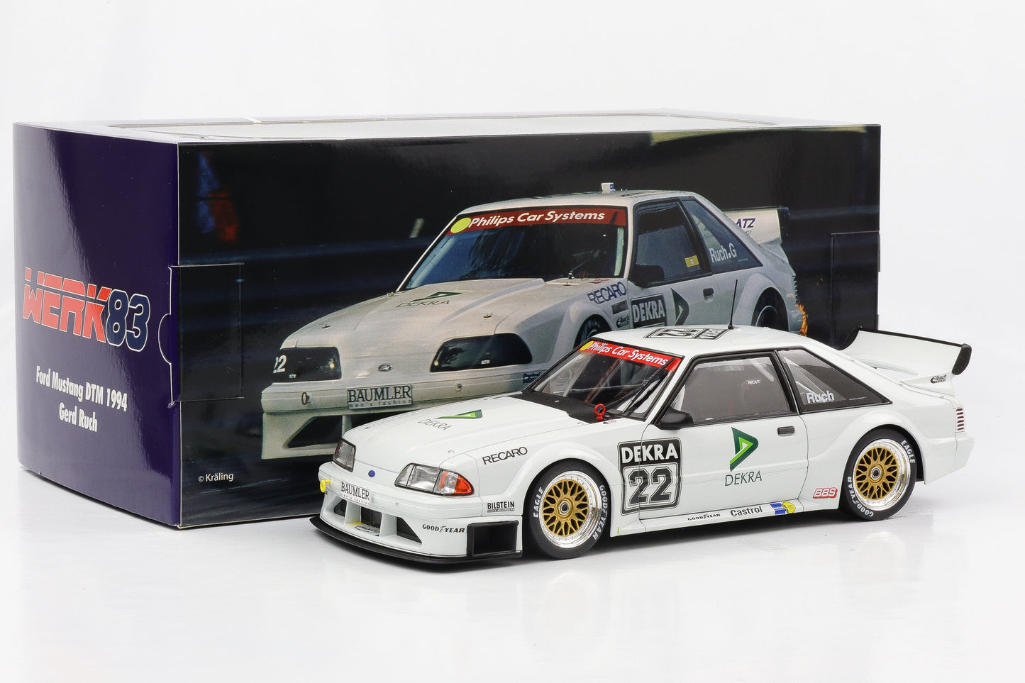 1:18 Ford Mustang 5.0 #22 Ruch Motorsport DTM 1994 Gerd Ruch Werk83 diecast