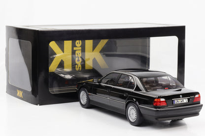 1:18 kk Scale BMW 740i E38 Serie 1 1994 schwarz metallic Moviecar Bang Boom Bang