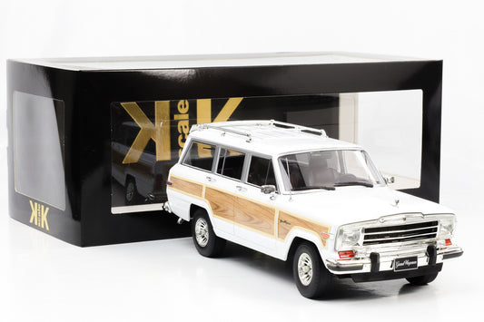 1:18 KK-Scale Jeep Grand Wagoneer 1989 weiß Holzoptik