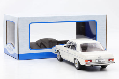 1:18 MCG Mercedes Benz 220 D /8 Strichachter W115 1968 weiss diecast 18122