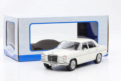 1:18 MCG Mercedes Benz 220 D /8 Strichachter W115 1968 weiss diecast 18122