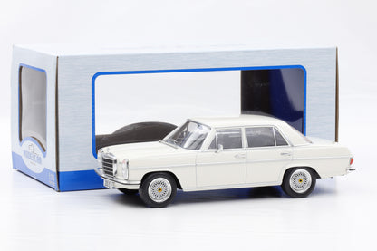 1:18 MCG Mercedes Benz 220 D /8 Strichachter W115 1968 weiss diecast 18122