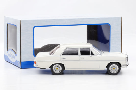 1:18 MCG Mercedes Benz 220 D /8 Strichachter W115 1968 weiss diecast 18122