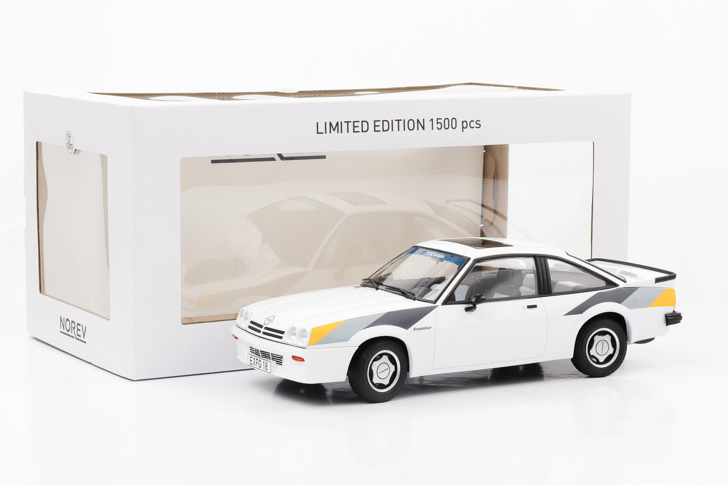 1:18 Norev Opel Manta B Irmscher Manta - Film "Fred" 1991 weiß 183306 Limited Edition